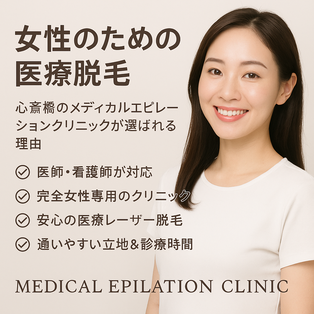 【VIO脱毛で将来も安心】今話題のメディカルエピレーションクリニック!女性専用クリニックで始めるキレイ習慣